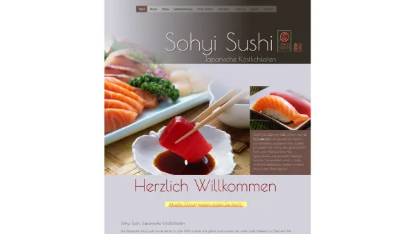 Website Screenshot: Japanische Köstlichkeiten Sohyi Sushi Catering Zustellung Take Away - Sohyi Sushi Japanische Köstlichkeiten - Date: 2023-06-15 16:02:34