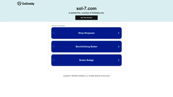 Website Screenshot: SOL-7 DESIGN. Optimized for Print Screen. - Date: 2023-06-26 10:21:45