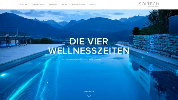 Website Screenshot: Soltech GmbH - Soltech | pools & more | Startseite - Date: 2023-06-26 10:21:45