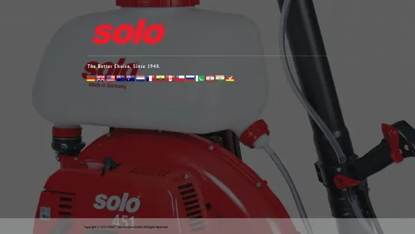 Website Screenshot: SOLO Kleinmotoren GmbH Germany - SOLO Global - Date: 2023-06-26 10:21:48