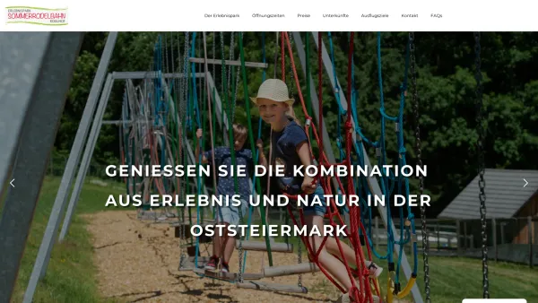 Website Screenshot: Im August 2003 wurde die neue Sommerrodelbahn Koglhof eröffnet. Die Faszination der Geschwindigkeit ist ein Erlebnis für die ganze - Sommerrodelbahn Koglhof - Date: 2023-06-26 10:21:48