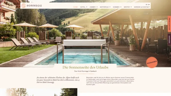 Website Screenshot: Hotel Sonnegg*** - Motorrad- & Bikerhotel in Saalbach | Österreich - Hotel Sonnegg - Date: 2023-06-26 10:21:48