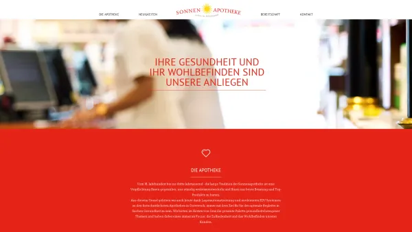 Website Screenshot: Sonnenapotheke Graz Leben im Mittelpunkt - Sonnenapothek Graz Mag. Lembeck - Sonnenapotheke - Date: 2023-06-26 10:21:48