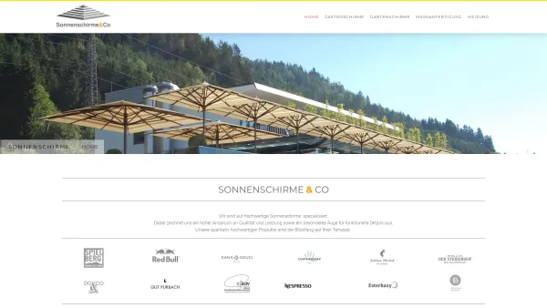 Website Screenshot: Sonnenschirme & Co - HOME - Sonnenschirme & Co - Date: 2023-06-14 10:46:52