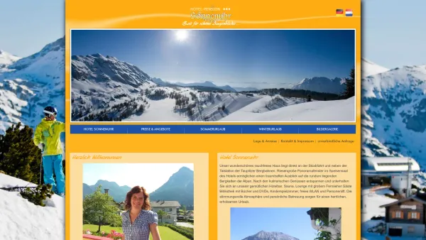 Website Screenshot: Hotel - Pension Sonnenuhr - Hotel Sonnenuhr - Date: 2023-06-26 10:21:51