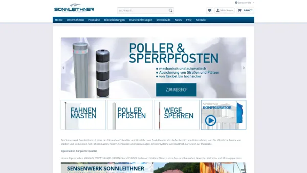 Website Screenshot: Sensenwerk Sonnleithner Gesellschaft m.b.H. - Sonnleithner Sensenwerk Gesellschaft mbH - Date: 2023-06-26 10:21:51
