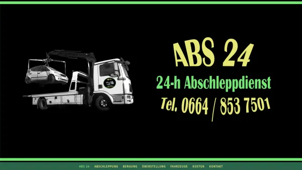 Website Screenshot: SoS24 Josef Soraperra Berg- und Abschleppdienst in Austria - ABS 24 - ABS24 - Date: 2023-06-26 10:21:51