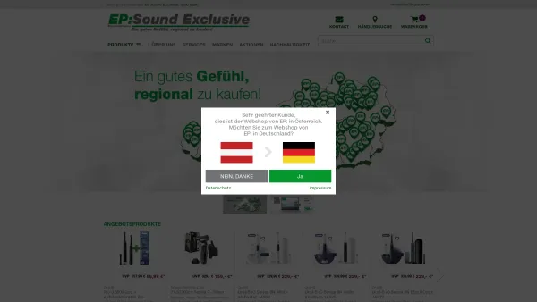 Website Screenshot: Herbst Handels Sound Exclusive - EP: Über 100 Elektrofachhändler in Österreich - Date: 2023-06-15 16:02:34