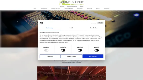 Website Screenshot: Sound & Light Systems GmbH - Sound & Light Systems GmbH - Veranstaltungstechnik - Date: 2023-06-14 10:45:17