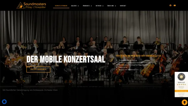 Website Screenshot: Martin SoundMasters  Normal ist anders! - Der Mobile Konzertsaal | Soundmasters - Date: 2023-06-26 10:21:54