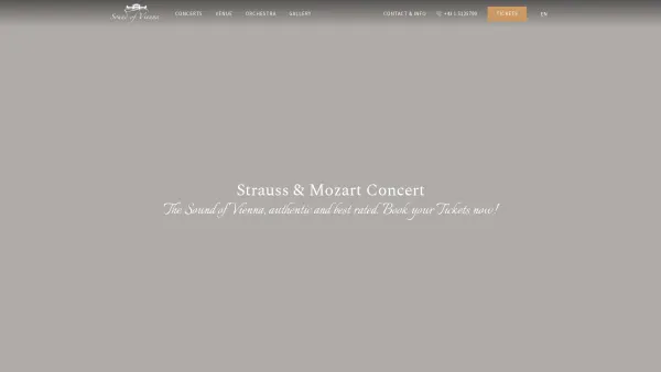 Website Screenshot: Sound of Vienna präsentiert Strauss & Mozart Konzerte im Kursalon Wien - Strauss & Mozart Konzerte im Kursalon Wien – Sound of Vienna - Date: 2023-06-26 10:21:54