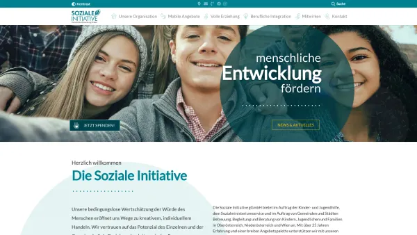 Website Screenshot: Soziale Initiative - Soziale Initiative | menschliche Entwicklung fördern - Date: 2023-06-26 10:21:54