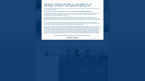 Website Screenshot: Dr. Samhaber & Partner - Vermögensverwaltungs AG - sp-ag.at » STARTSEITE - Date: 2023-06-26 10:21:54