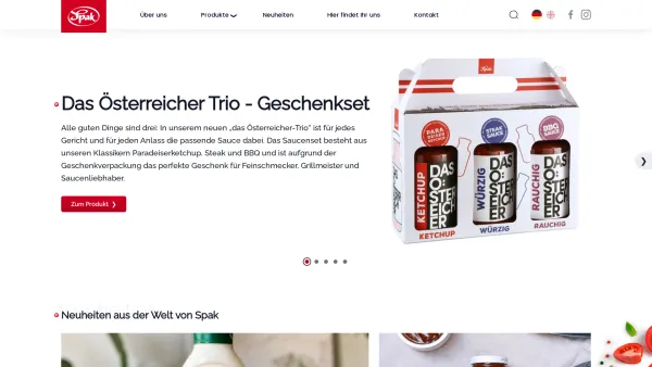 Website Screenshot: Spak-Feinkost Gesellschaft KeTag ohne Spak! - SPAK | Offizielle Website - Date: 2023-06-26 10:21:54