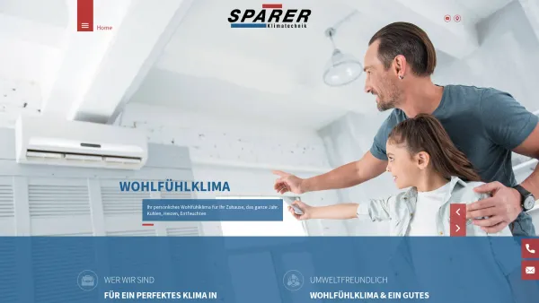 Website Screenshot: SPARER-Klimatechnik - Klimaanlagen, Klimageräte und Wärmepumpen von EWK Sparer Ges.m.b.H - Date: 2023-06-26 10:21:54