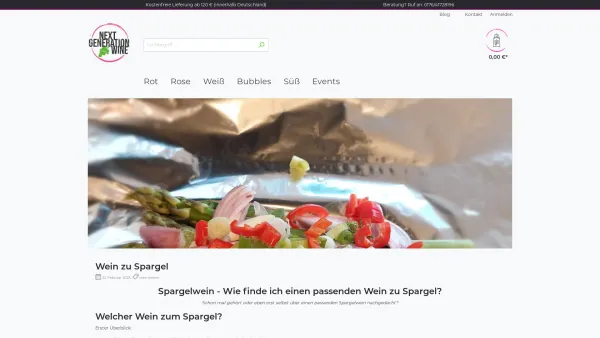 Website Screenshot: Blatt-Niedermayer Marchfeld Spargel Niedermayer - Wein zu Spargel - Date: 2023-06-14 10:37:10