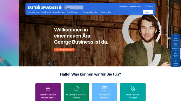 Website Screenshot: Sparkassen Fehlermeldung - Das modernste Banking Österreichs | Erste Sparkasse - Date: 2023-06-15 16:02:34