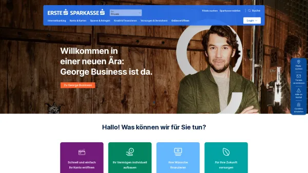Website Screenshot: Sparkasse Eferding-Peuerbach-Waizenkirchen - Das modernste Banking Österreichs | Erste Sparkasse - Date: 2023-06-15 16:02:34