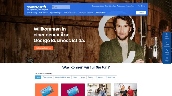 Website Screenshot: Sparkasse Herzogenburg-Neulengbach - Das modernste Banking Österreichs | Erste Sparkasse - Date: 2023-06-15 16:02:34