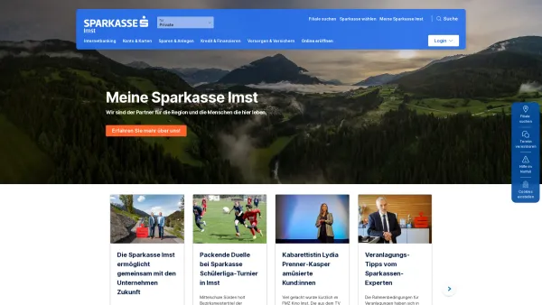 Website Screenshot: Sparkasse Imst - Sparkasse Imst - das modernste Banking Österreichs | Sparkasse Imst - Date: 2023-06-26 10:21:54