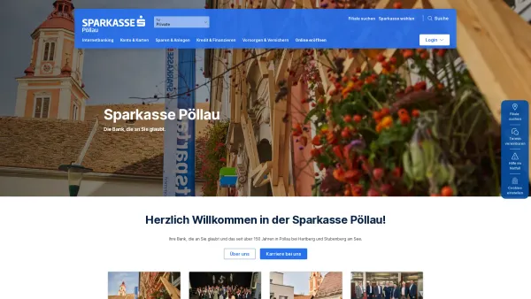 Website Screenshot: Sparkasse Pöllau - Willkommen in der Sparkasse Pöllau AG | Sparkasse Pöllau - Date: 2023-06-15 16:02:34