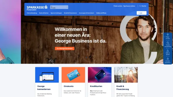 Website Screenshot: Sparkasse Pottenstein - Sparkasse Pottenstein - Das modernste Banking Österreichs | Sparkasse Pottenstein - Date: 2023-06-26 10:21:54