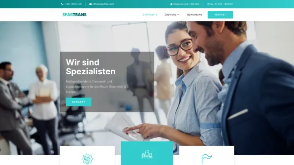Website Screenshot: SparTrans GmbH - Spartrans GmbH - Maßgeschneiderte Logistik- und Transportlösungen - Date: 2023-06-26 10:21:53
