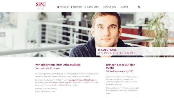 Website Screenshot: SPC - Gschwandtner Seminare Projekte Consulting GmbH - SPC - Learning & IT, we know how! - SPC - Date: 2023-06-26 10:21:54