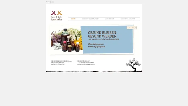 Website Screenshot: Dr. med. Karin Spechtler, Hausärztin - Dr.med. Karin Spechtler - Date: 2023-06-26 10:21:57