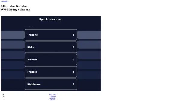 Website Screenshot: SPECTRONEX - Welcome spectronex.com - BlueHost.com - Date: 2023-06-26 10:21:57
