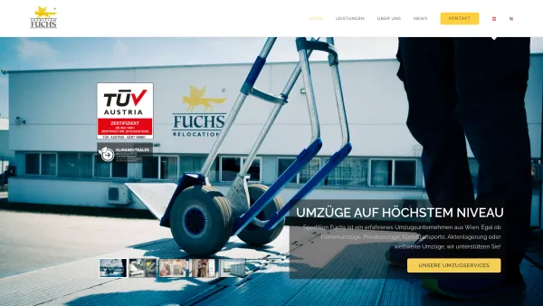 Website Screenshot: www.spedition-fuchs.at - Umzugsfirma: zuverlässig & schnell I Spedition Fuchs - Date: 2023-06-26 10:21:57