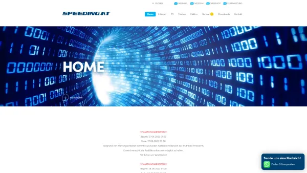 Website Screenshot: Speednet Betriebs GmbH - Home - Date: 2023-06-26 10:21:57
