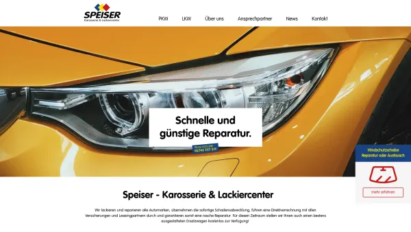 Website Screenshot: Josef Speiser Gesellschaft Fa.Speiser Karosseriebau Lackiererei - Speiser - Karosserie & Lackiercenter - St.Pölten - Date: 2023-06-15 16:02:34