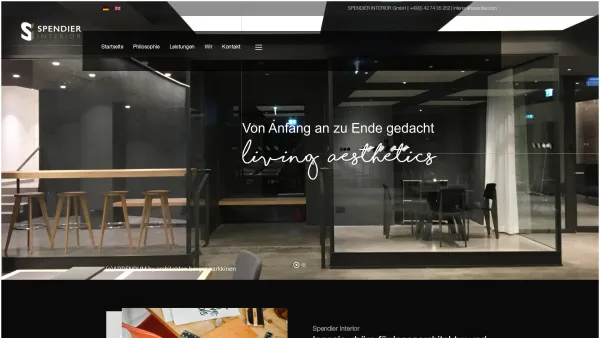 Website Screenshot: Franz Günther Tischlerei Spendier Carpenter Spendier. Qualität aus Kärnten. Quality from Austria. - Spendier Interior – living aesthetics - Date: 2023-06-26 10:21:57