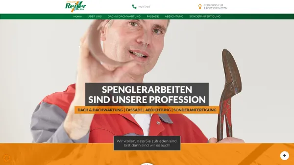 Website Screenshot: Spenglerei Reiter GmbH - Spenglerei Reiter | Dach, Fassade und Abdichtung im Burgenland - Date: 2023-06-26 10:21:57