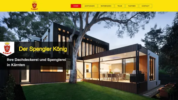 Website Screenshot: Spenglerei König - HOME | Spengler König KG - Date: 2023-06-26 10:21:57
