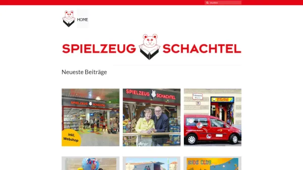Website Screenshot: Salzburger Spieleparadiese die Spielzeugfachgeschäfte Stadt und Land Salzburg - Spielzeugschachtel – Herzlich Willkommen - Date: 2023-06-26 10:21:57