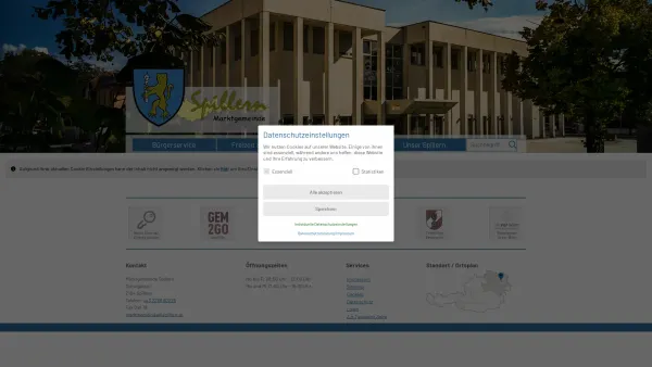 Website Screenshot: Gemeindeamt Spillern RiS-Kommunal - Spillern Marktgemeinde - Startseite - Date: 2023-06-14 10:45:20
