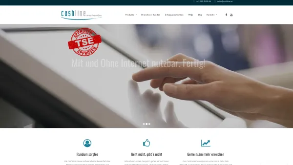 Website Screenshot: Spin GmbH - CashLine Kassensystem | Deine browserbasierte Kassensoftware - Date: 2023-06-26 10:22:00