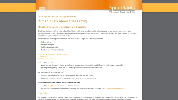 Website Screenshot: SpinnRaum e.U. - Date: 2023-06-14 10:45:22