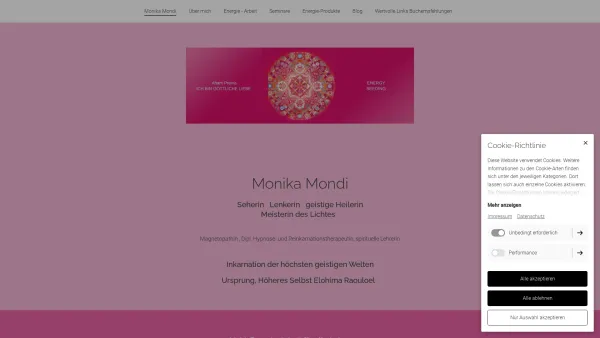 Website Screenshot: Monika Mondi - Home | Spirale des Lebens - Date: 2023-06-26 10:26:45