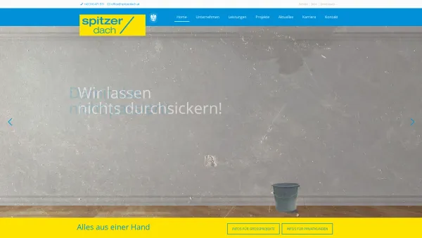 Website Screenshot: SPITZER DACH - Spitzer Dach Graz | Ihr Dachdecker und Spengler in der Steiermark - Date: 2023-06-14 10:45:20
