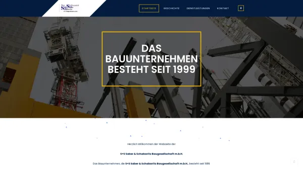 Website Screenshot: S S Baugesellschaft index.html - S+S Saber & Schabaritz Baugesellschaft m.b.H. – Adresse: KorneuburgerstraÃŸe 169 2103 Langenzersdorf. Mail: office@â€‹splussbau.at. - Date: 2023-06-15 16:02:34