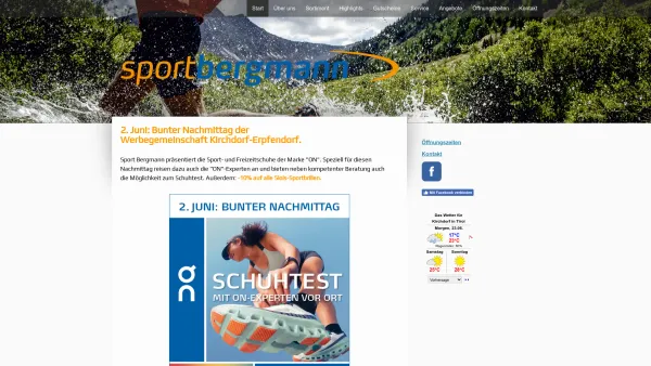 Website Screenshot: Georg Sport Bergmann - Sport Verleih - Sport-Bergmann-sportshop-skiverleih-kirchdorf-Tirol - Date: 2023-06-26 10:22:00
