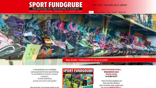 Website Screenshot: K&R Sporthandels SPORT FUNDGRUBE MARKENSPORTARTIKEL BILLIGER - SPORTFUNDGRUBE | Home - Date: 2023-06-26 10:22:00