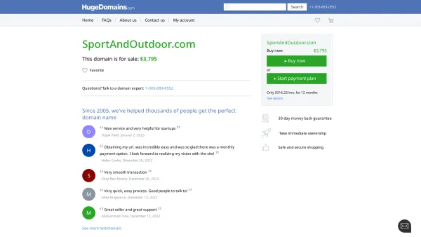 Website Screenshot: Sport & Outdoor Inh. Robert Mayer e.U. - SportAndOutdoor.com is for sale | HugeDomains - Date: 2023-06-26 10:22:00