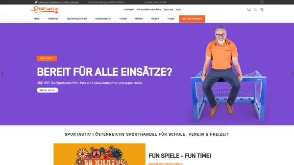 Website Screenshot: Sportastic GesmbH - Sportastic | Österreichs Sporthandel für Schule, Verein & Freizeit | Sportastic - Date: 2023-06-15 16:02:34