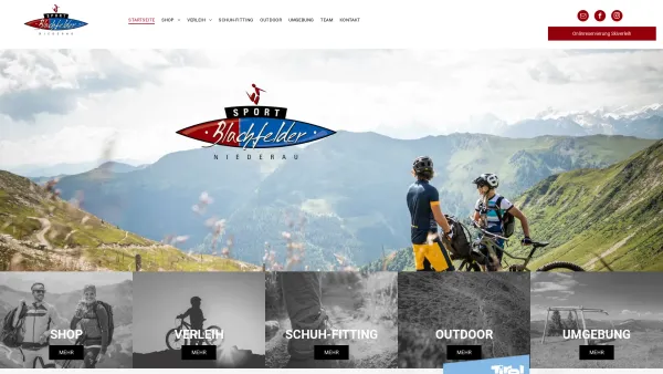 Website Screenshot: Sport Blachfelder - Sport Blachfelder in Wildschönau | Sportausrüstung - Date: 2023-06-26 10:26:46