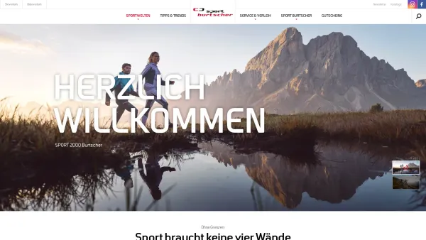 Website Screenshot: Norbert und Sabine Burtscher OHG Sparmarkt Domaeingerichtet - Startseite | SPORT BURTSCHER - Date: 2023-06-14 10:45:22