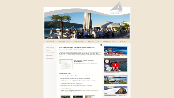 Website Screenshot: Veldener Traumschiff - Startseite - Hotel-Restaurant Veldener Traumschiff, Ihr Hotel in Velden am Wörthersee, Kärnten - Date: 2023-06-26 10:22:03